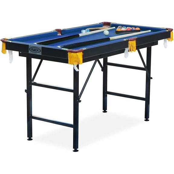 Leo 4-Foot Folding Billiard/Pool Table  Space-Saving Indoor Game Table