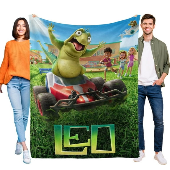 Leo Blanket Flannel Soft Sofa Bed Couch Throw Birthday Gift Cartoon for Kids