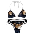 thumbnail image 1 of Leo Constellation Bikini Set Swim Suit Detachable Sponge Adjustable Strap Two-Pack, Beach Pool Vacation Party., 1 of 6