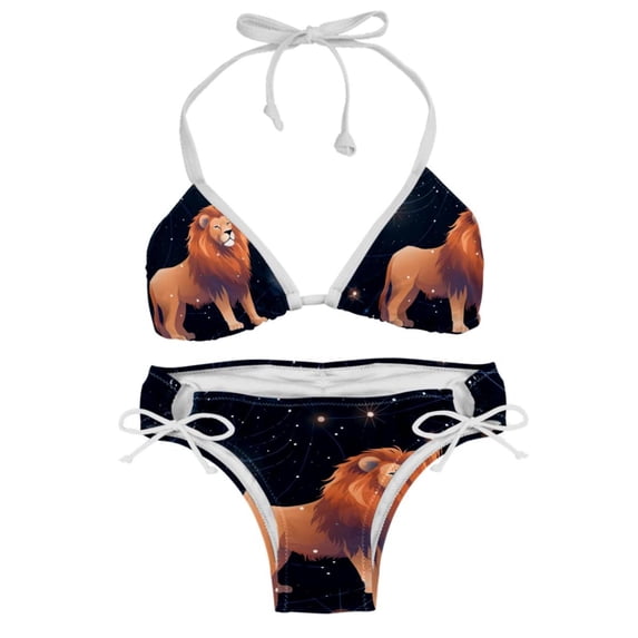 Leo Constellation Detachable Sponge Adjustable Strap Bikini Set Two-Pack Swimsuit Women Bikini Sets