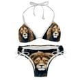 thumbnail image 1 of Leo Constellation Detachable Sponge Adjustable Strap Bikini Set Two-Pack Swimsuit Women Bikini Sets, 1 of 6
