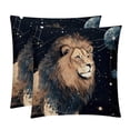 thumbnail image 1 of Leo Constellation Elegant Velvet Throw Pillow Covers and Inserts - Set of 2, Available in 16x16, 18x18, 20x20 Inches for Home Decor, Unique Patterns for Sofa, Bed, and More, 1 of 6