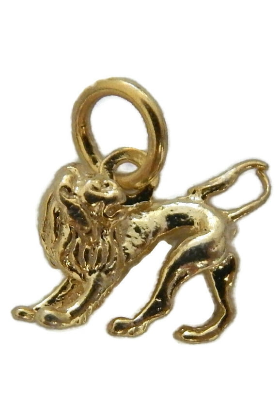 Leo Constellation Horoscope Zodiac Sign Unisex Pendant 14K Yellow Gold!!