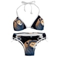 thumbnail image 1 of Leo Constellation Swimsuit Women Bikini Sets, Detachable Sponge Adjustable Strap Swim Suits, Two-Pack- Beachwear Pool Party Summer Vacation, 1 of 6