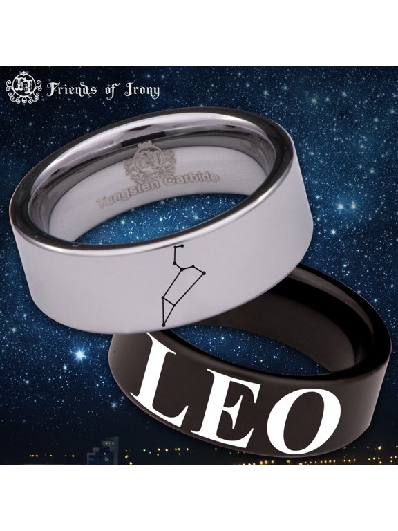 Leo Constellation Tungsten Carbide Ring