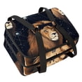 thumbnail image 1 of Leo Double Layered Insulated and Refrigerated Lunch Bag with Two Compartments, Large Capacity, and Hand Carry Handle - 7.1x11.4x16.1 Inches, 1 of 6