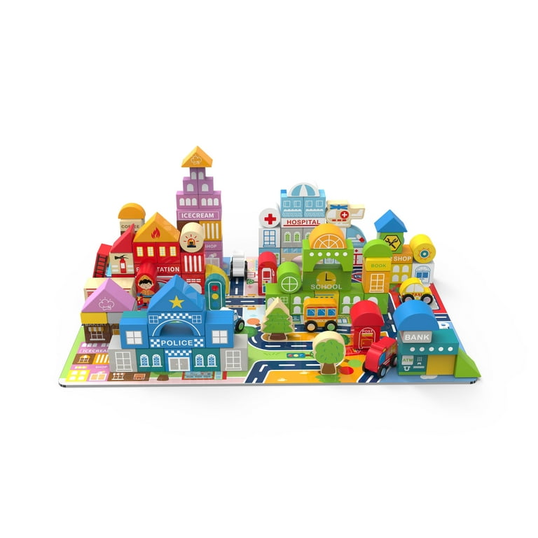 Wooden city cheap blocks
