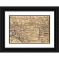 thumbnail image 1 of Leo Gestel 14x11 Black Ornate Wood Framed Double Matted Museum Art Print Titled: From Haven Van Mallorca (1914), 1 of 5
