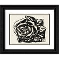 thumbnail image 1 of Leo Gestel 14x12 Black Ornate Wood Framed Double Matted Museum Art Print Titled: Untitled (Roos) (1935), 1 of 5