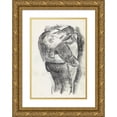 thumbnail image 1 of Leo Gestel 18x24 Gold Ornate Framed and Double Matted Museum Art Print Titled - De Embrace (1891), 1 of 4