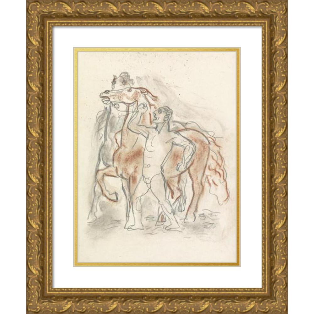 Leo Gestel 19x24 Black Modern Framed Museum Art Print Titled - Sketch  Magazine with Naked Man, Who Controls Two Horses (1891) - Walmart.com