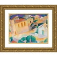 thumbnail image 1 of Leo Gestel 24x19 Gold Ornate Framed and Double Matted Museum Art Print Titled - Mallorca, Land (1914), 1 of 4