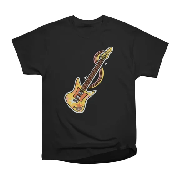 Leo Guitar T-Shirt Tee Gift For Him Merch For Her Apparel For Friend