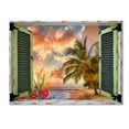 thumbnail image 1 of Leo Kelly 'Tropical Window to Paradise IV' Canvas Art, 1 of 4