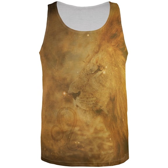 Leo King Of The Pride All Over Mens Tank Top Multi SM