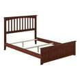 thumbnail image 1 of Leo & Lacey Farmhouse Solid Wood Full Spindle Bed with Headboard in Walnut, 1 of 8