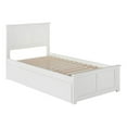 thumbnail image 1 of Leo & Lacey Madison Twin Platform Bed  & Twin Trundle in White, 1 of 6