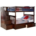thumbnail image 1 of Leo & Lacey Full Over Full Staircase Storage Bunk Bed, 1 of 4