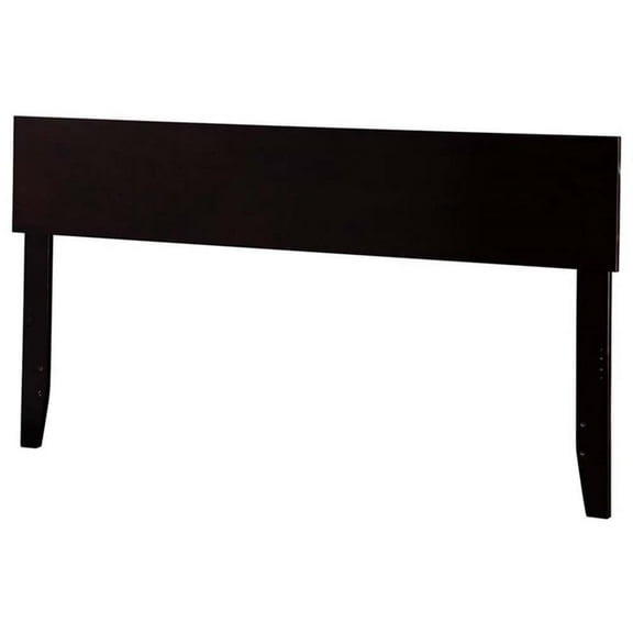 Leo & Lacey Modern Solid Hardwood/Veneers King Panel Headboard in Espresso