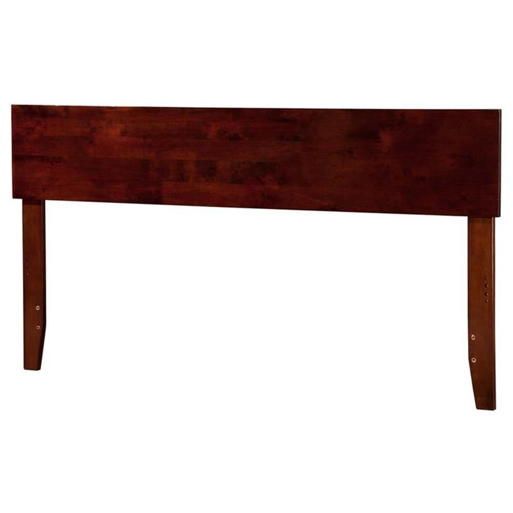 Leo & Lacey Contemporary King Modern Wood Panel Headboard in Walnut