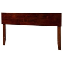 Leo & Lacey Modern Solid Hardwood/Veneers Queen Panel Headboard in Walnut