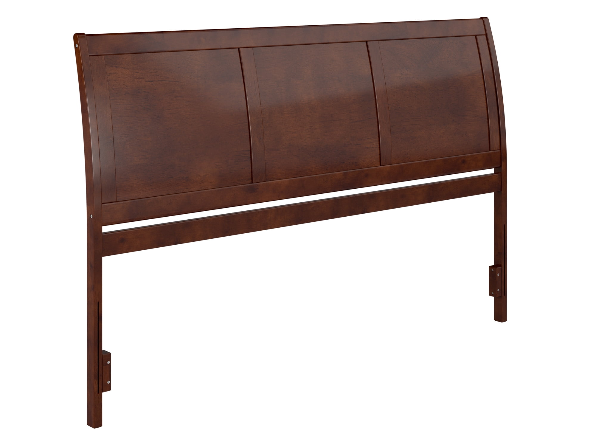 Leo & Lacey Contemporary King Sleigh Wood Headboard in Walnut - Walmart.com