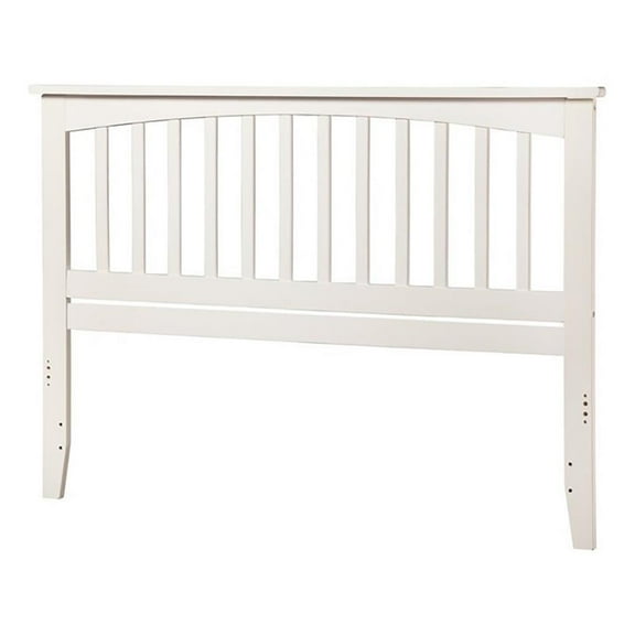 Leo & Lacey Solid Wood King Headboard with USB Charging Station in White