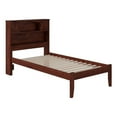 thumbnail image 1 of Leo & Lacey Solid Wood Twin Platform with USB Charging Station in Walnut, 1 of 5