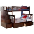 thumbnail image 1 of Leo & Lacey Twin Over Full Staircase Storage Bunk Bed, 1 of 3