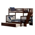thumbnail image 1 of Leo & Lacey Twin Over Full Staircase Trundle Bunk Bed, 1 of 4
