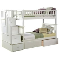 Leo & Lacey Twin Over Twin Staircase Storage Bunk Bed