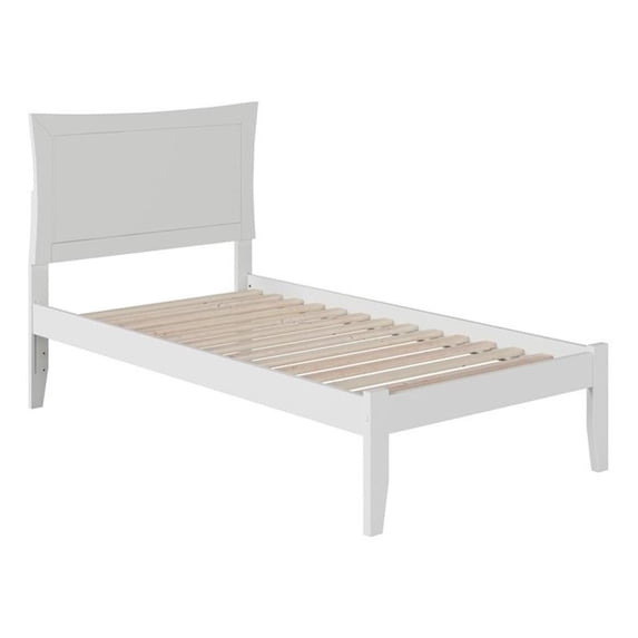 Leo & Lacey Twin XL Panel Platform Bed in White