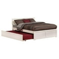 thumbnail image 1 of Leo & Lacey Urban Full Trundle Platform Bed in White, 1 of 4
