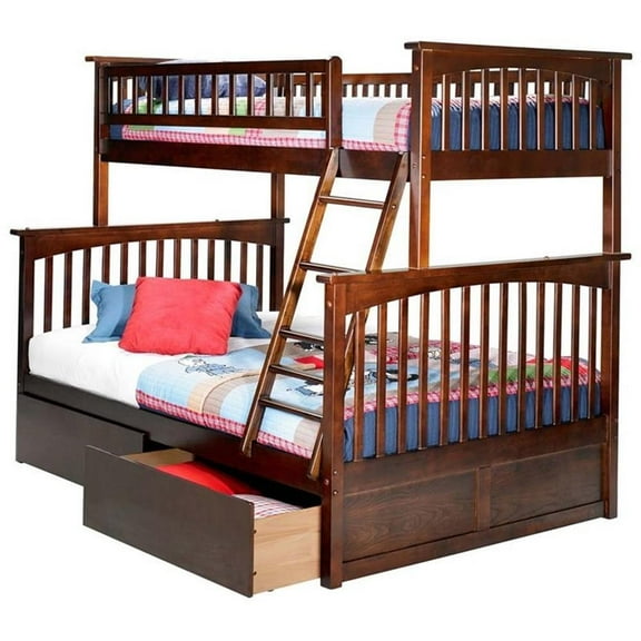 Leo & Lacey Urban Twin Over Full Storage Bunk Bed