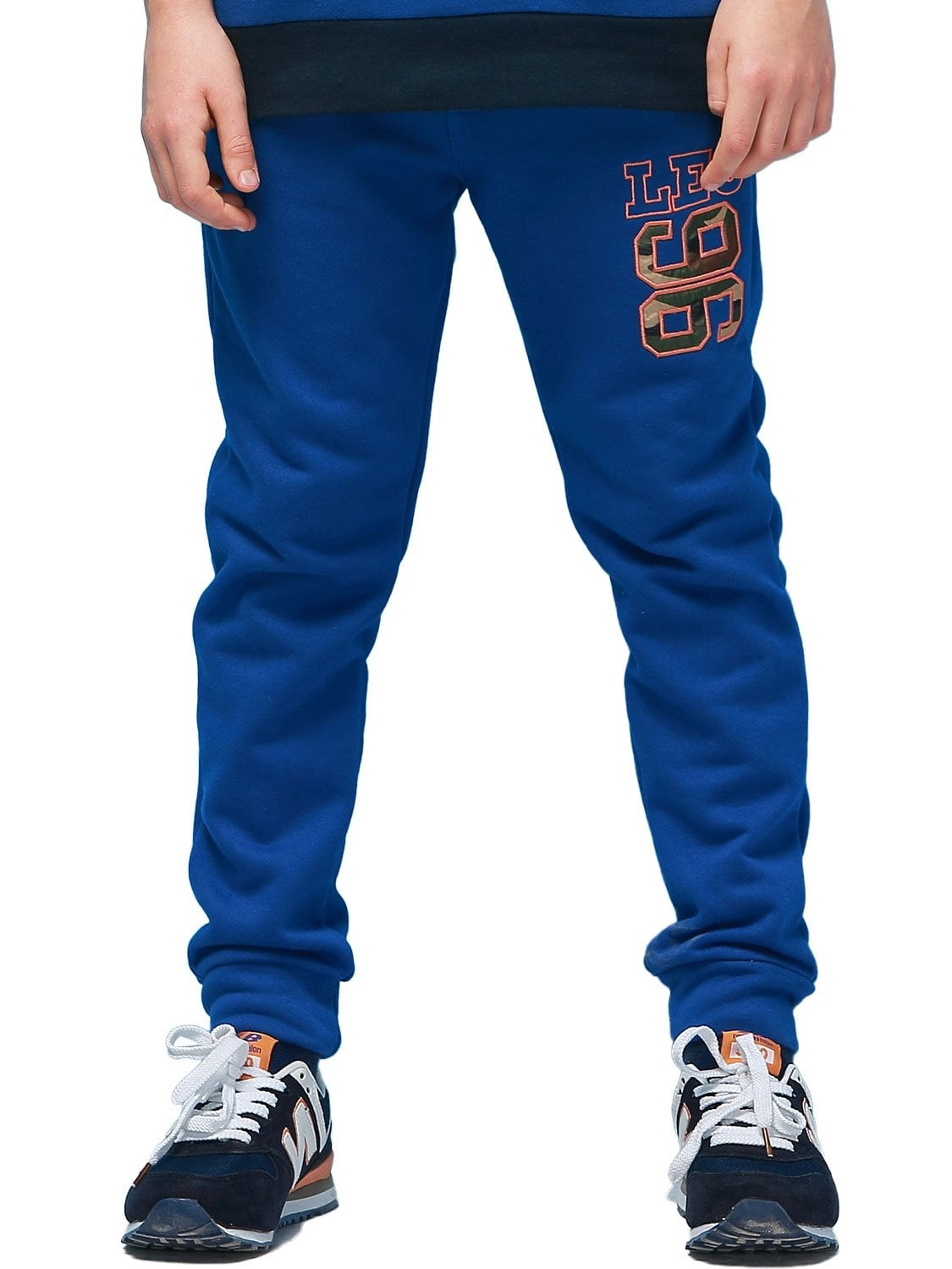Leo&Lily Boys' Sports Fleece Elastic Waist Husky Joggers Pants Trousers