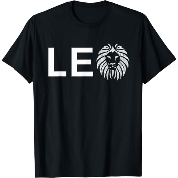 Leo Lion T-Shirt for August and July Birthday Gift