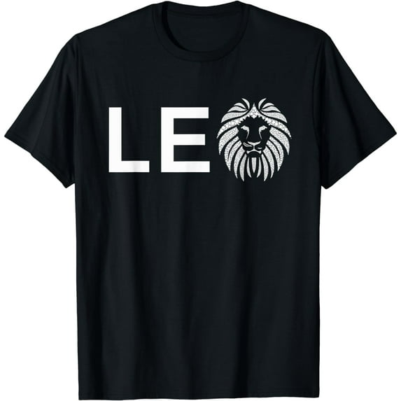 Leo Lion T-Shirt for August and July Birthday Gift