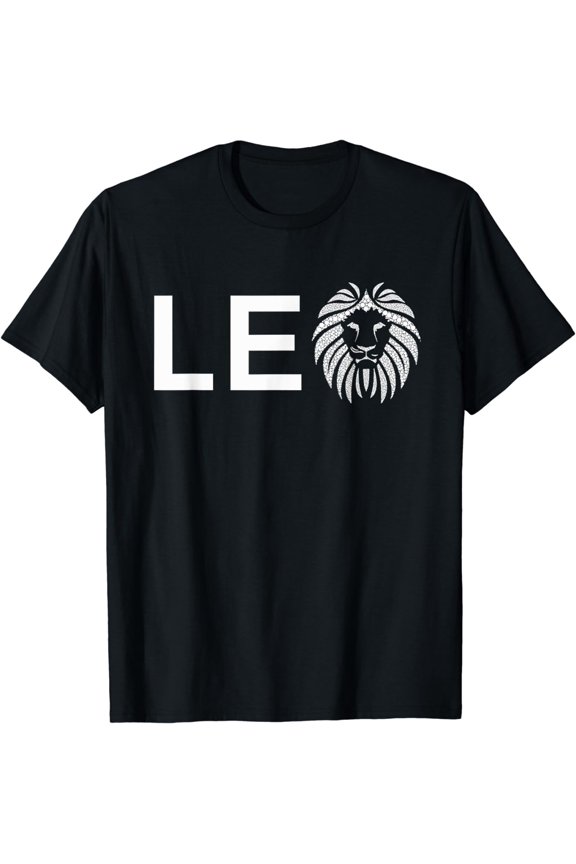 Leo Lion T-Shirt for August and July Birthday Gift