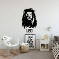 thumbnail image 1 of Leo Lion Tough Emblem Symbol Fire Sign Horoscope Astrological Chart Zodiac Signs Vinyl Wall Art Wall Sticker Wall Decal For Home Room Wall Office Living Room Wall Decoration Decal Size(40x35 inch), 1 of 3