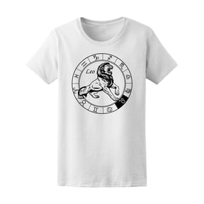 Leo Lion Zodiac Sign T-Shirt Men -Image by Shutterstock, Male Large