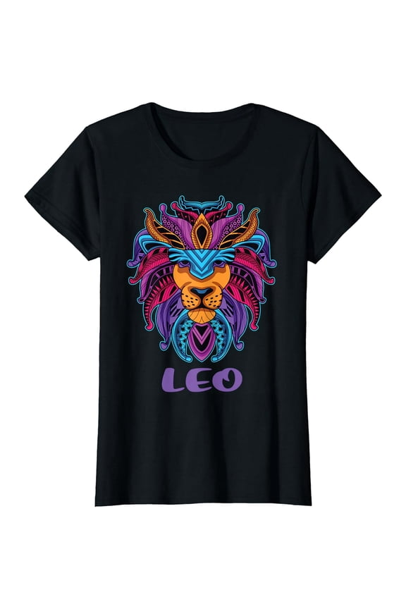 Leo Lion Zodiac Symbol Horoscope Astrology Birthday Gift T-Shirt