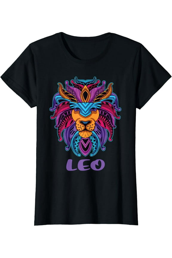 Leo Lion Zodiac Symbol Horoscope Astrology Birthday Gift T-Shirt
