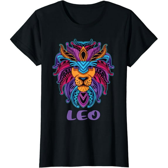 Leo Lion Zodiac Symbol Horoscope Astrology Birthday Gift T-Shirt