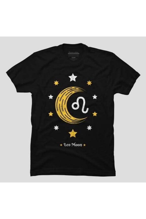 Leo Moon Astrology Zodiac Sign Natal Chart, H12546 T-Shirt, for Men and Women, Up to Size 5XL