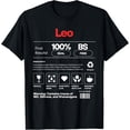 thumbnail image 1 of Leo Nutrition Facts 100% BS Free Funny Name T-Shirt, 1 of 4