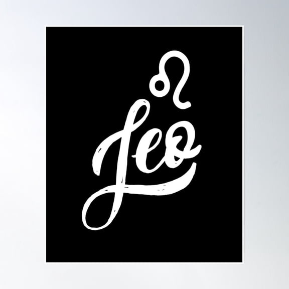 Leo Poster Wall Art, Modern Wall Decor, 8x12 UNFRAMED