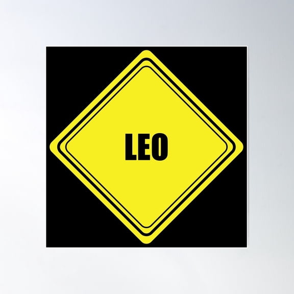 Leo Poster Wall Art, Modern Wall Decor For Living Room Bedroom, 17x17 UNFRAMED