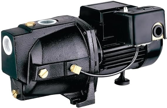 Leo Pump Shallow Well Pump Reliable Cast Iron Construction, Automatic Overload Protection, Dual Voltage Motor, 1HP 115V/230V/60HZ