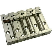 Leo Quan Badass II 4-String Bass Bridge, Grooved Saddles Nickel
