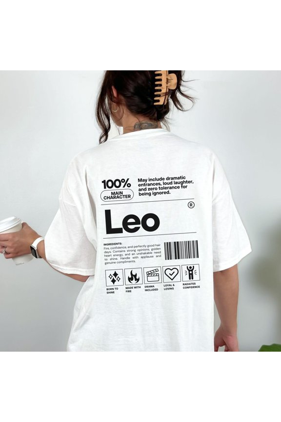 Leo Shirt Shirt, Leo Zodiac Sign Tee, Leo Month Astrology TShirt, Horoscope Leo Birthday, Unisex Cotton T-Shirt, Sizes S-3XL